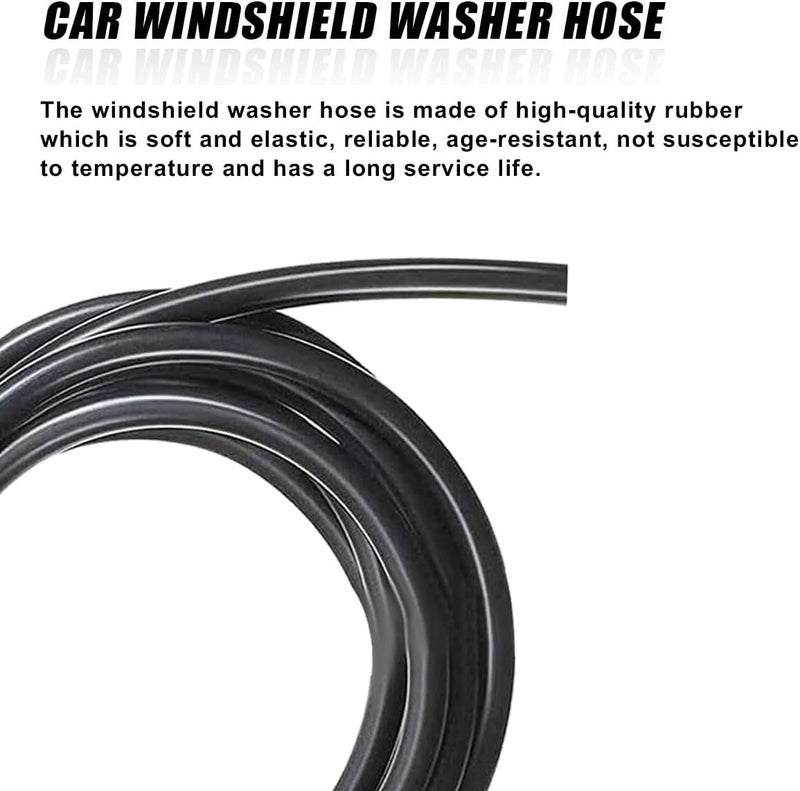 ZIMISI 13PCS Car Windshield Washer Hose Kit, Includes 12 Hose Connectors and 1 4M Washer Fluid Hose, Windshield Repair Kit, Universal Accessories for Connect Water Pump and Nozzle - Image 3